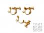 Clip On Earrings with Screw Back - Gold Plated